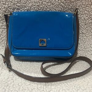 Kate Spade Patton leather crossbody, adjustable strap. Beautiful dot interior.